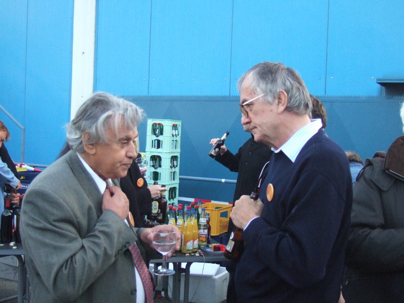 П.Ф. Ермолов и профессор Р.Кланнер, директор по науке научного центра DESY (2000 – 2004 г.), руководитель коллаборации ZEUS ( 1994-2000 г.)